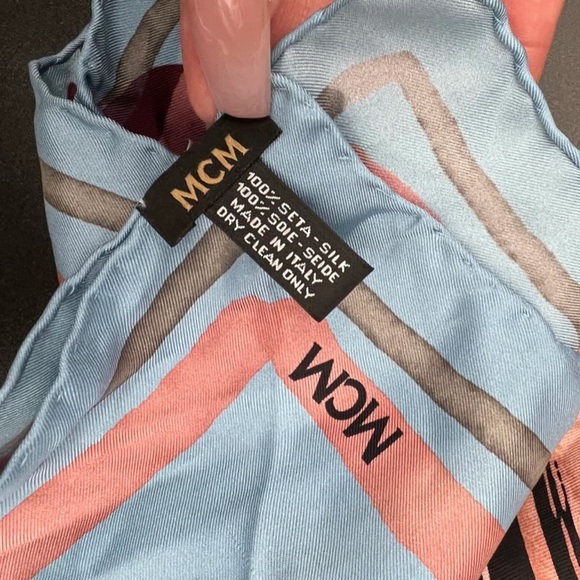 MCM 100% Silk Square/Scarf - Picture 2 of 2
